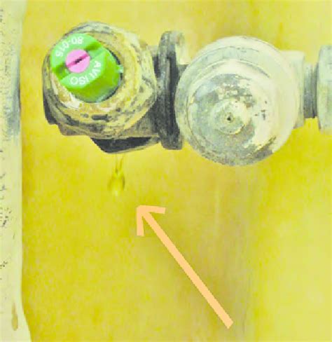 ineffective anti drip devices  scientific diagram