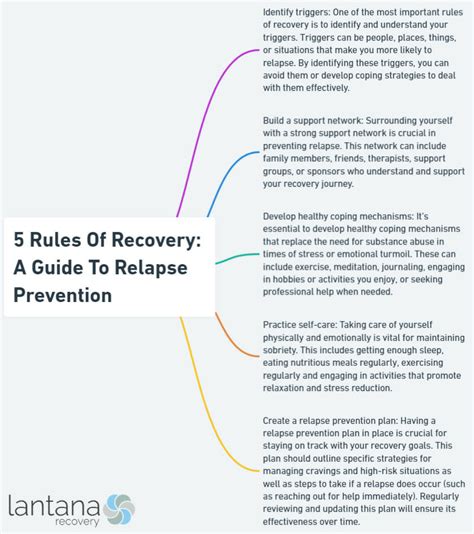 5 Rules Of Recovery A Guide To Relapse Prevention Lantana Recovery