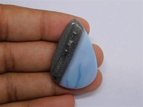 Very Rare Natural Owyhee Blue Opal Stone For Jewelry Making Blue Owyhee