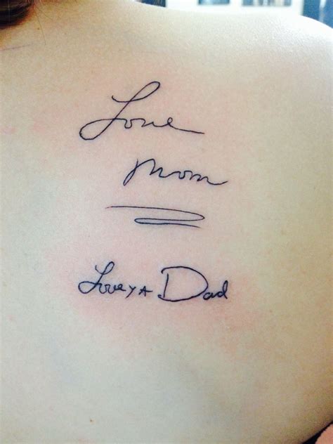 Discover Parents Signature Tattoo Latest In Cdgdbentre