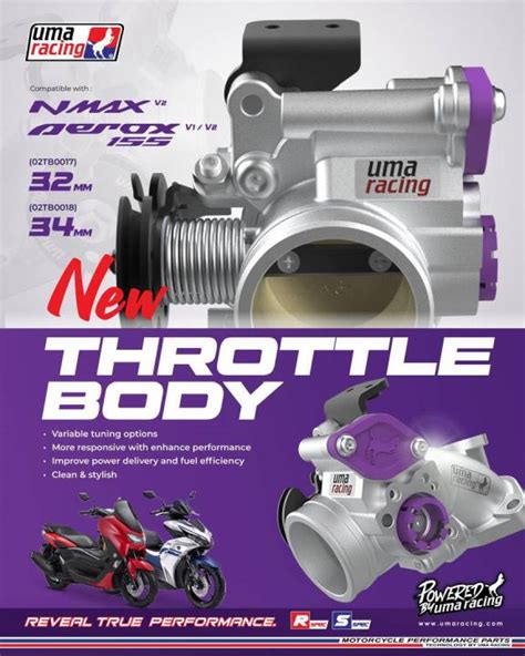 Uma Racing Throttle Body Kit For Yamaha Aerox And Nmax V2 Lazada Ph