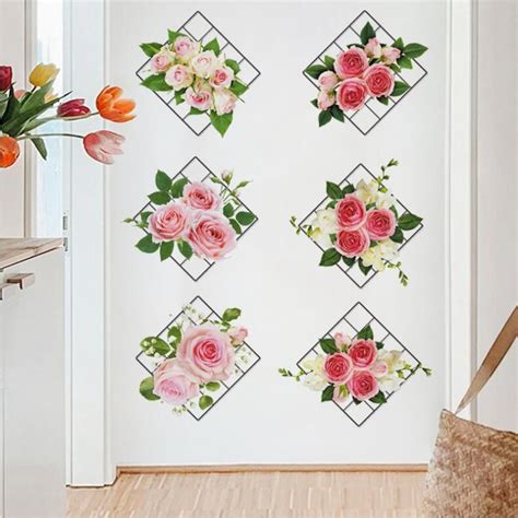 Awesome Floral 3D Wall Decor stickers! (Pack of 6) – BaBivaStore