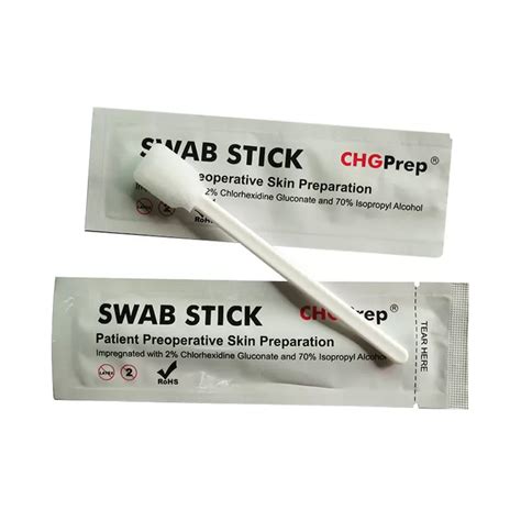 Skin Antiseptic Chg Chlorhexidine Swabstick Snap Sterile Alcohol Swabs