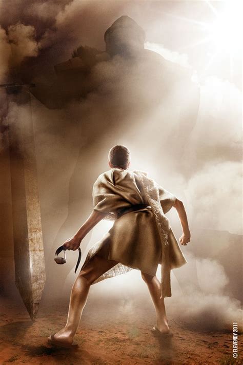 Epic Showdowns David And Goliath On Behance Biblical Artwork Bible Pictures David Bible