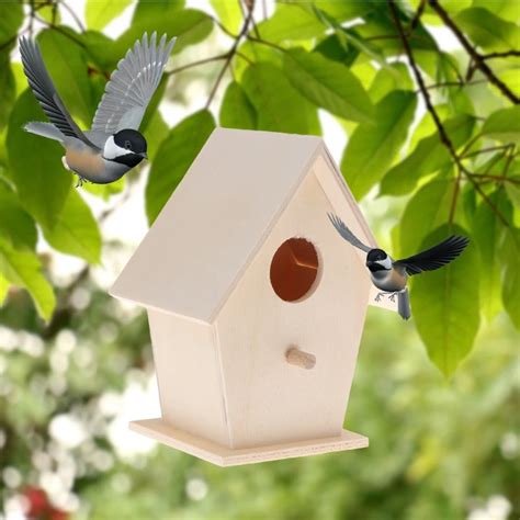 Nichoir Oiseaux En Bois Massif R Sistant Aux Intemp Ries Joli Nid D