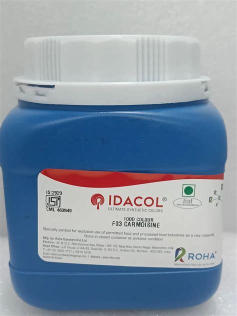 Idacol Roha Powder Carmoisine Food Color At Rs Kilogram In Delhi