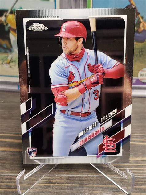 2021 Topps Chrome Update Dylan Carlson RC Rookie Debut USC54 Cardinals