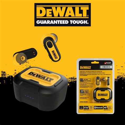 Dewalt Pro X1 Jobsite Wireless Earbuds With Charging Case Dxma1902092 Shopee Thailand