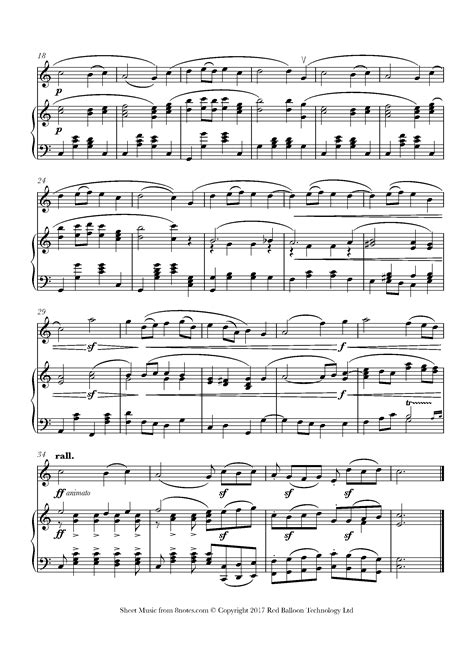 Brahms Finale From Symphony No Theme Sheet Music For Violin