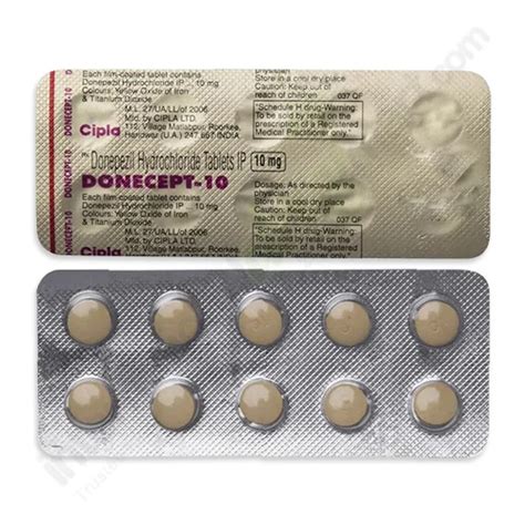 Buy Donepezil 10mg Tablets Online At Low Cost IDM