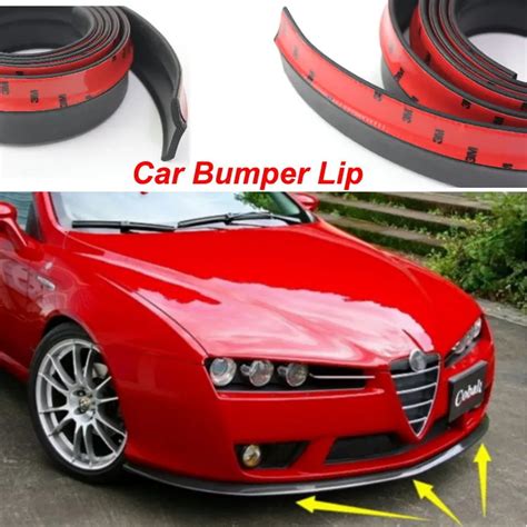 Auto Rubber Rok Carbon Lip Bumper Decoratie Voor Alfa Romeo 147 156 159