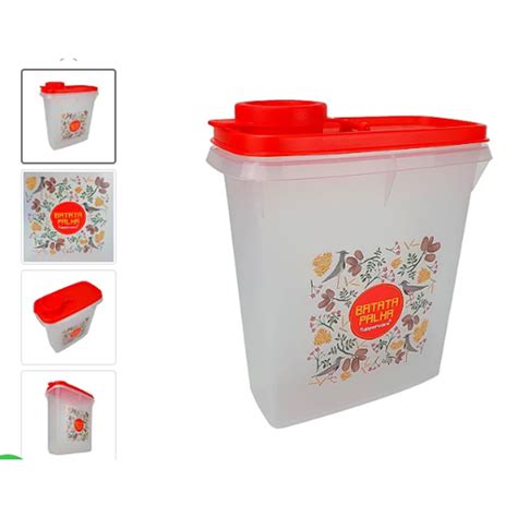 Porta Batata Palha Floral Tupperware Shopee Brasil