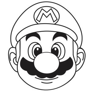 Super Mario Svg | Super Mario Black and White Png Vector File