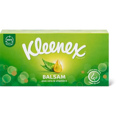 Kleenex Balsam Mouchoirs 56 Feuilles 4 Plis Migros