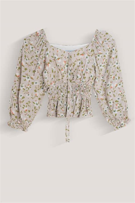 Blusa Off Shoulder Con Mini Prints Kiddo De Prati Tienda Online