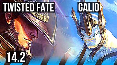 TWISTED FATE Vs GALIO MID 300 Games KR Master 14 2 YouTube