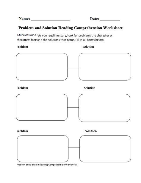 14 Problem And Solution Worksheets