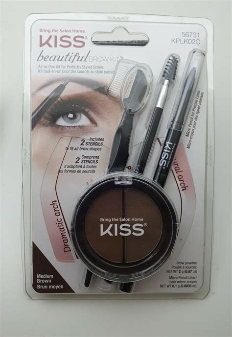 Kiss Beautiful Brow Kit All In One Kit Medium Brown 56731 Neu And Ovp