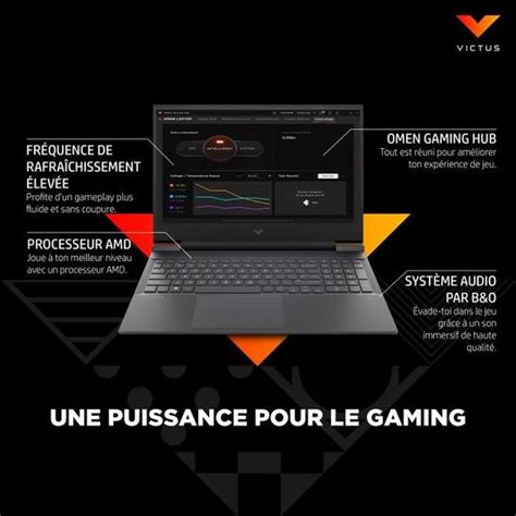 PC Portable Gamer HP Victus 16 E0293nf 16 1 FHD 144Hz Ryzen 7 5800H