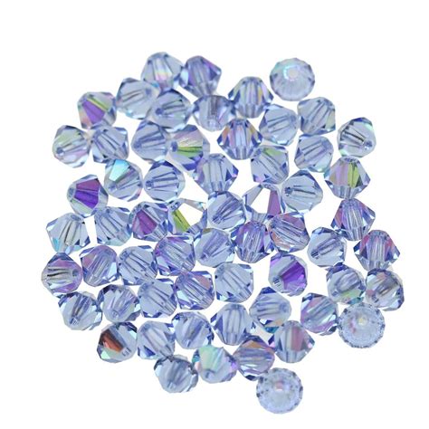 Preciosa Bicone 4mm Light Sapphire AB Beads Michaels