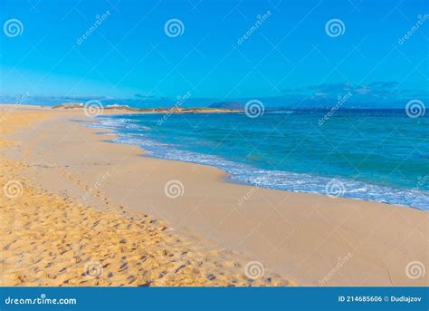 Playa Del Moro At Corralejo Sand Dunes At Fuerteventura Canary Islands