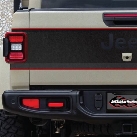 Jeep Gladiator Tailgate Vinyl Decals Etsy