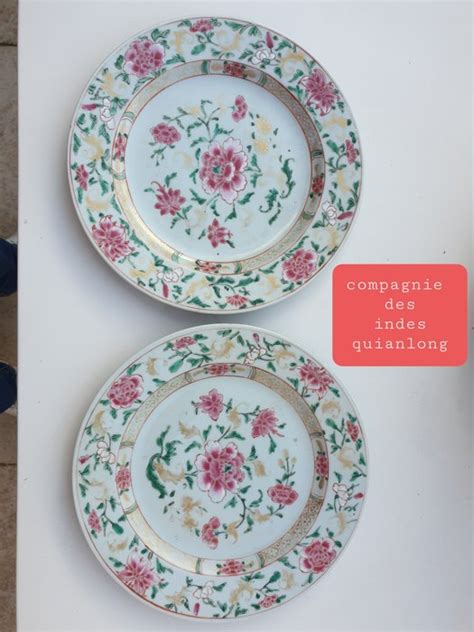 Platos Famille Rose Porcelana Flores China Catawiki