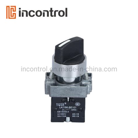 No Nc Optional Black Colour Mm Electronic Panel Mount Rotary Button