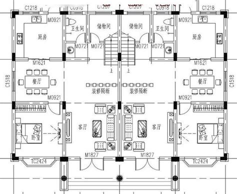 16×11米二層雙拼別墅設計圖 每日頭條