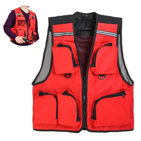 5 Pocket Quick Dry Mesh Waistcoat Jacket Outdoor Sport Thin Breathable