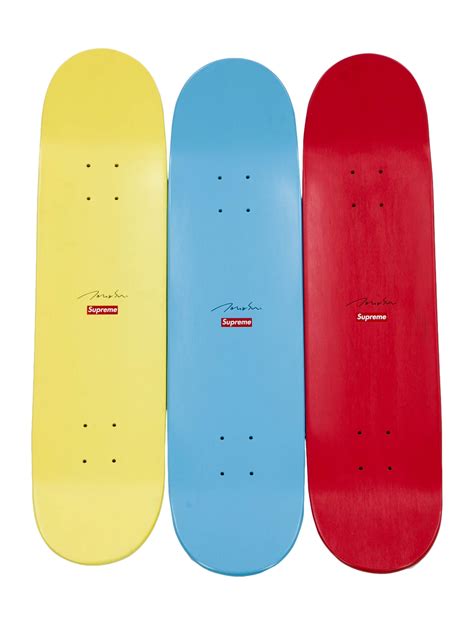 Supreme X Takashi Murakami Set Of 3 Skateboard Decks Skate Decks