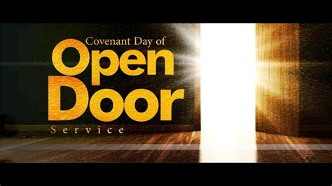 Covenant Day Of Open Door Thanksgiving And Dedication YouTube