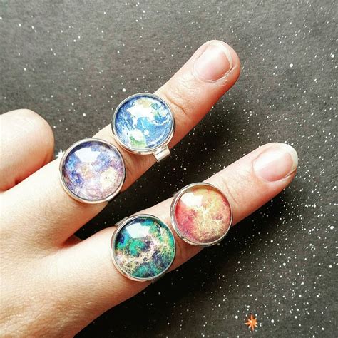 Planet Ring. Planet Jewelry. Space Ring. by CogsandCuriositiesUK