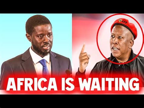 Julius Malema Will Shock To Follow Senegalese Faye To Be The Next