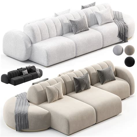 Cassia Modular Sofa 3d Model For Corona