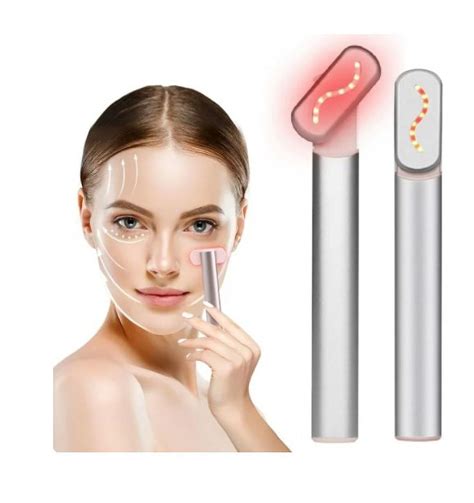 4 In 1 Microcurrent Facial Wand Devicered Light Therapy For Face And