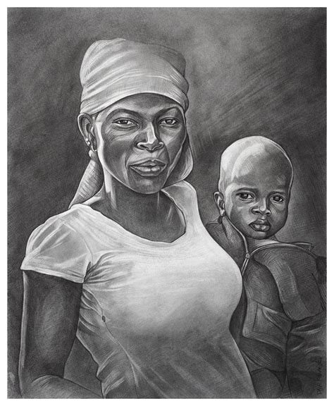 A Series Of Drawings Depicting The People And Culture Of West Africa