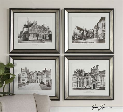 Uttermost English Cottage Wall Art Set Of 4 Uttermost 41366 At