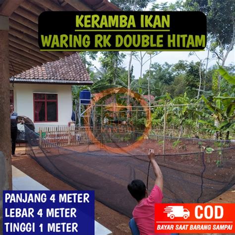 Jual K Jaring Keramba Hapa Ikan Ukuran X X Siap Pakai Plus Tali