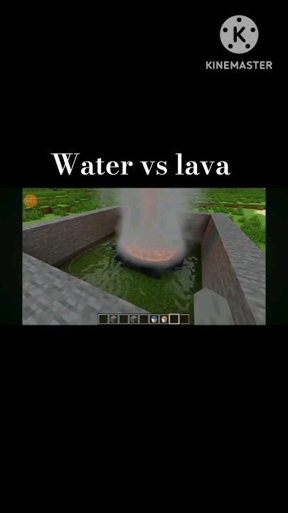 Realistic Minecraft Water Vs Lava Shorts Viral Youtube