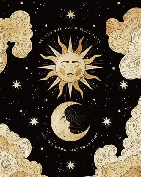 Sun And Moon Illustration Art Inspiration Hannah Wills Art Art Inspiration Hippie Art