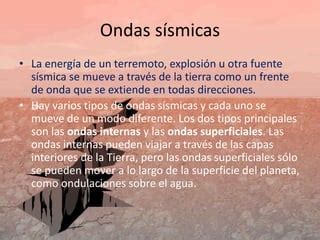 Las Ondas Sismicas PPT