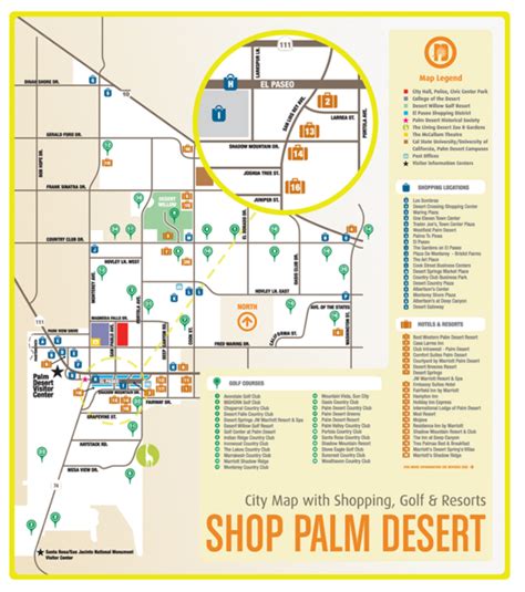 Palm Desert Shopping Map - Palm Desert CA • mappery