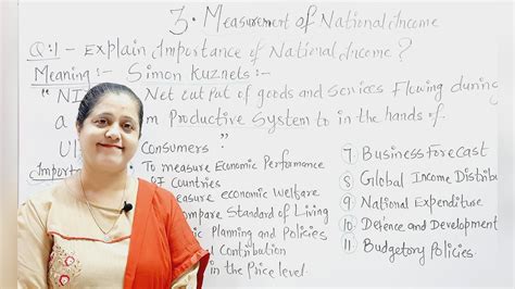 Importance Of National Income Measurement Of National Income Part