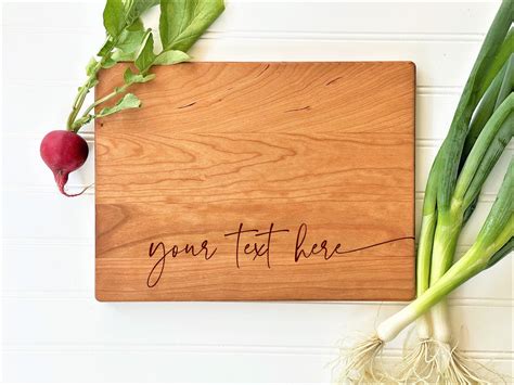 Custom Personalized Cutting Board With Any Wording Quote Etsy