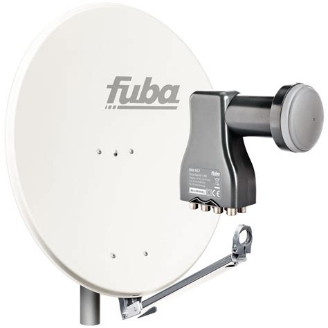 Fuba 8 Teilnehmer Sat Anlage Dal 808 W Satelliten Komplettanlage Mit Fuba Dal 800 W Alu Sat