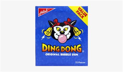 Ding Dong Bubble Gum 72s - Ding Dong Chewing Gum Transparent PNG ...