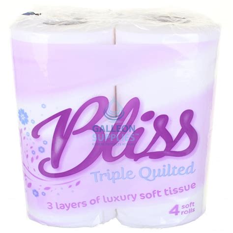 Bliss Toilet Rolls 3ply Quilted Pallet Bliss From Galleon Supplies UK