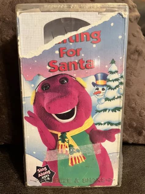 BARNEY WAITING FOR Santa 1992 Video VHS Sing Along Lyons Group