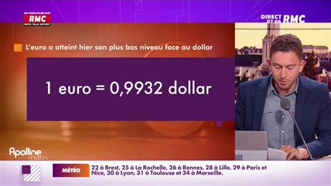 L Euro A Atteint Son Plus Bas Niveau Face Au Dollar Depuis Sa Mise En